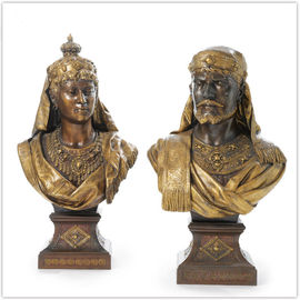De aangepaste Volksstandbeelden van het Kunst Antieke Gietijzer/de Standbeelden van de Bronstuin
